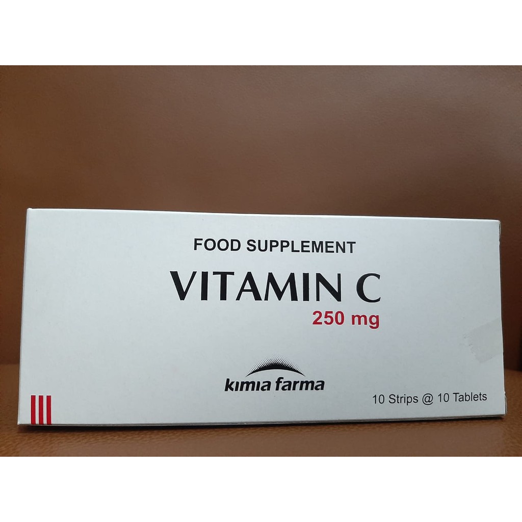 Vitamin C 250 Mg Kimia Farma 1 Box Isi 100 Tablet Daya Tahan Tubuh Shopee Indonesia
