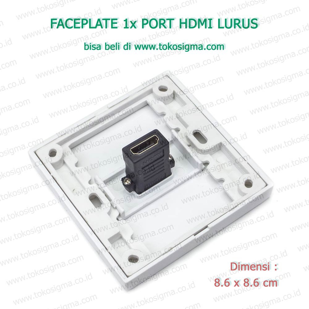 FACEPLATE 1x PORT HDMI LURUS