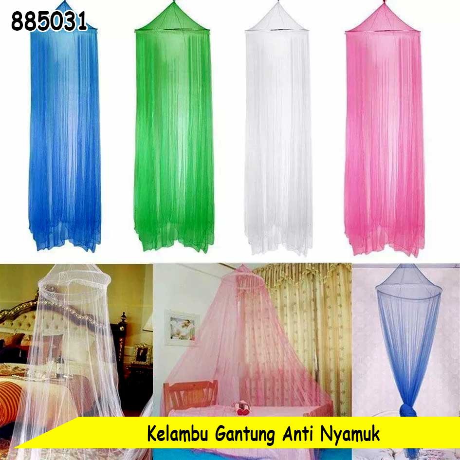 Kelambu Gantung Kasur Anti Nyamuk Bulat Tirai Anti Nyamuk