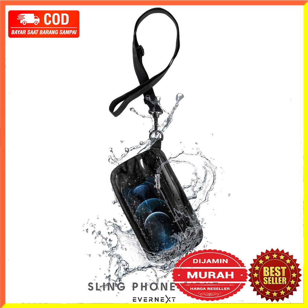 Tas Dompet Leher Hanging Wallet Dompet Gantung Leher HP Kunci Koin Uang Kartu Paspor Selempang Leher