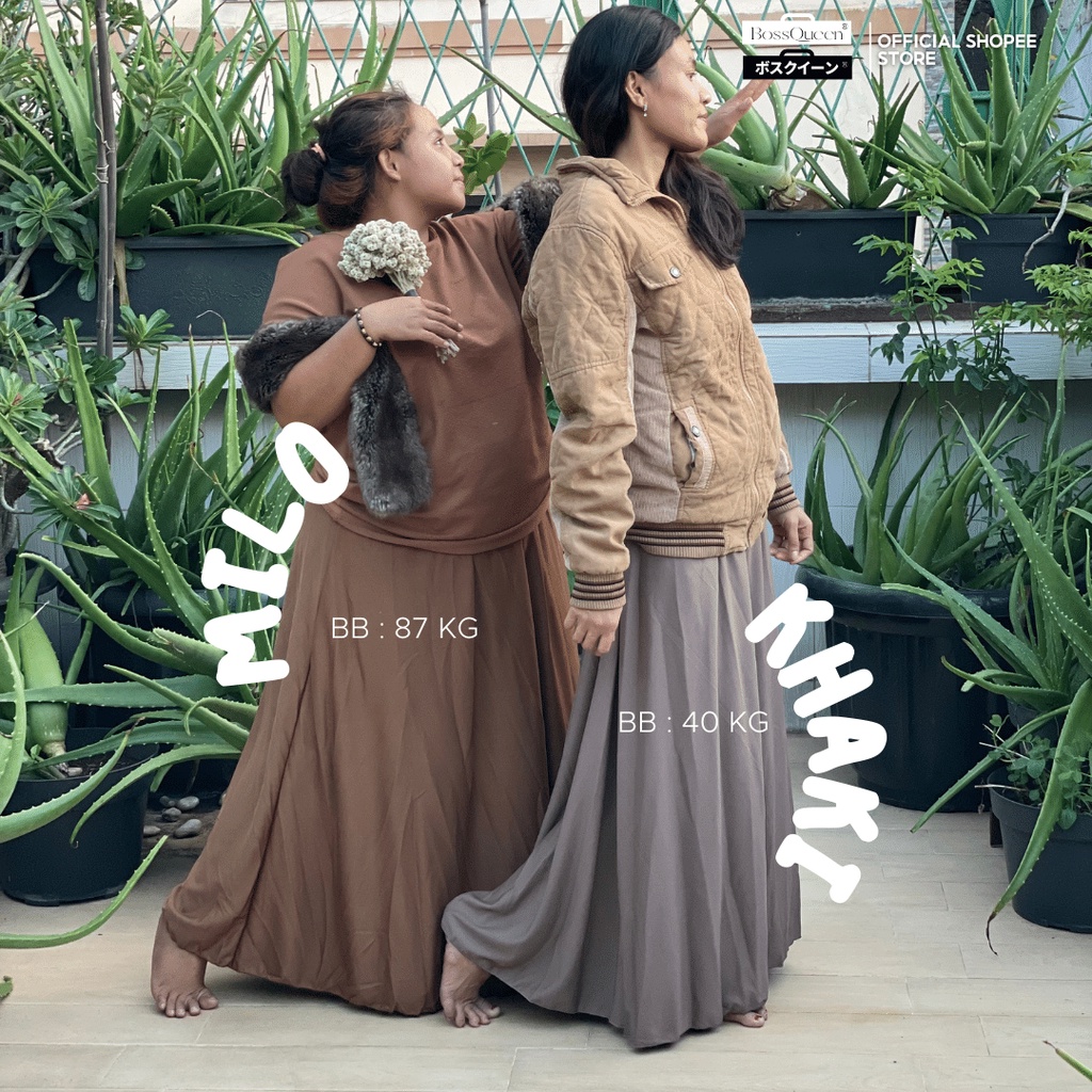 ROK KERJA WANITA POLOS BASIC PREMIUM 100%HYGET SUPER /ROK POLOS GRADE A/ROK POLOS MAYUNG-3