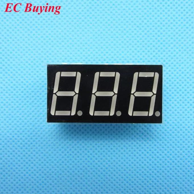 Digital Tube 0.36" Inch Inchi Red Common Anode 3 Bit Digit 7 Segment Iseeu773 Murah