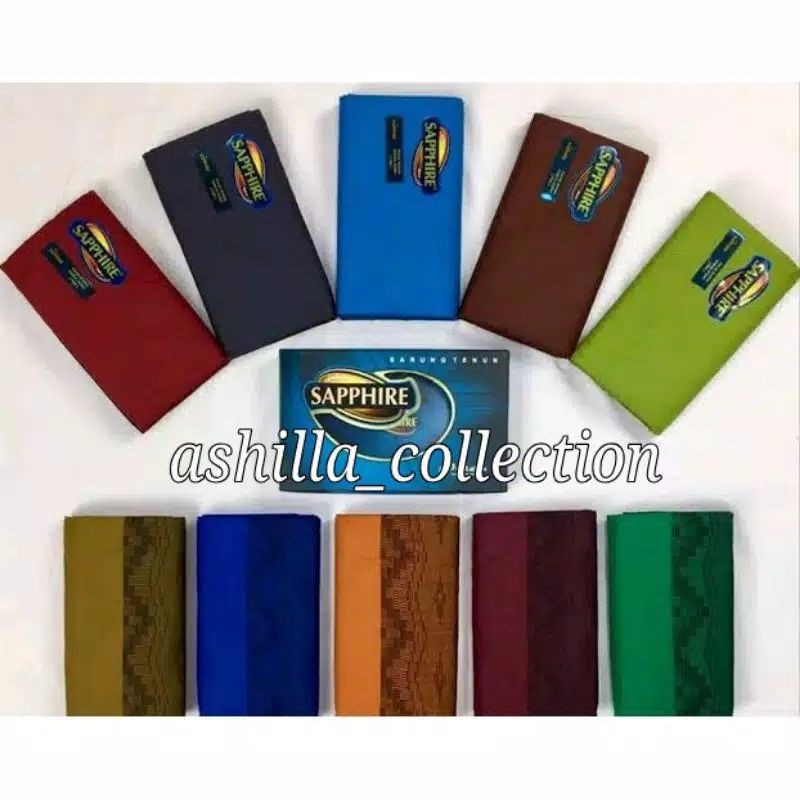 Sarung sapphire Dewasa PWD Polos Warna Dobby ORIGINAL