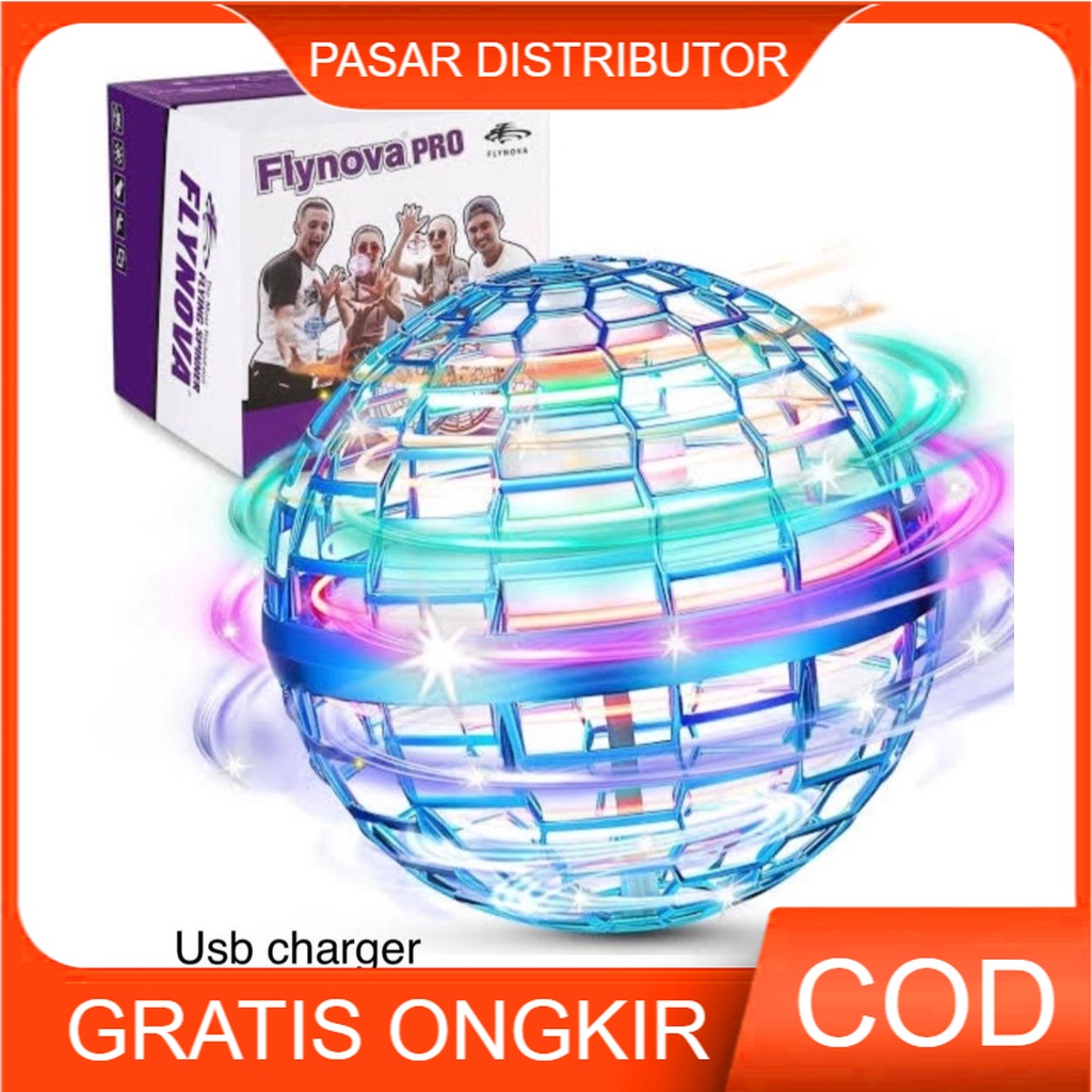 Mainan Anak FLYING SPINNER BALL Flying Boomerang Ball Bola Terbang LED