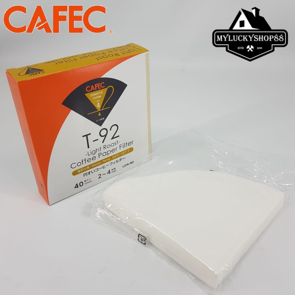 V60-02 Coffee Paper Filter Light Roast Level Cafec 40P T-92 LC4-40W