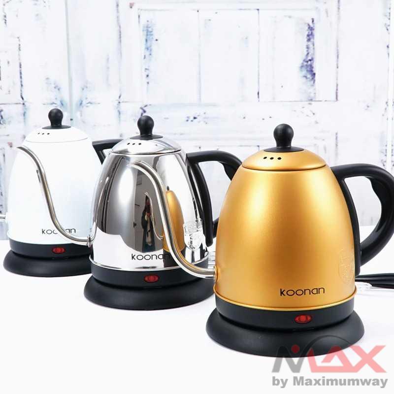 Teko Elektrik Koonan Teko Elektrik Pitcher Kopi Teh Stainless 1500W 1L - Y12-A2 Warna Hitam