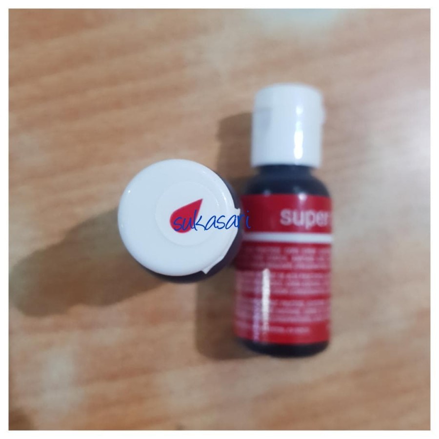 

Chefmaster 20Gr Super red / soft gel icing color pewarna