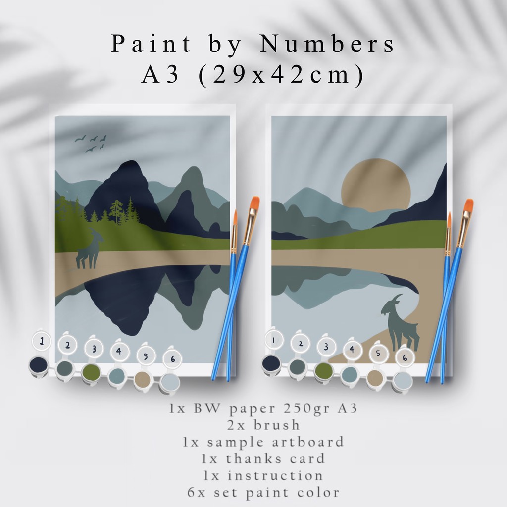 

Paint By Number Kit A3, Village series