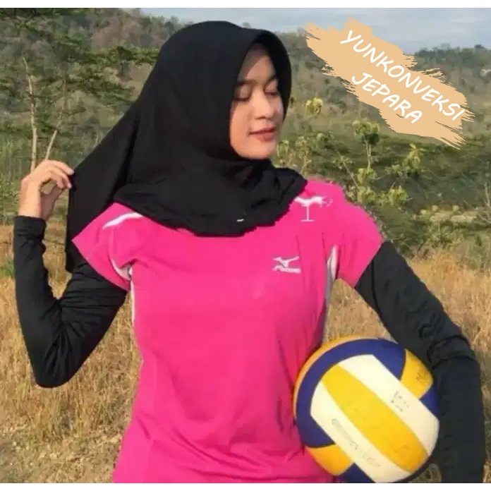 HIJAB SPORT /HIJAB VOLLY INSTAN  BAHAN JERSEY