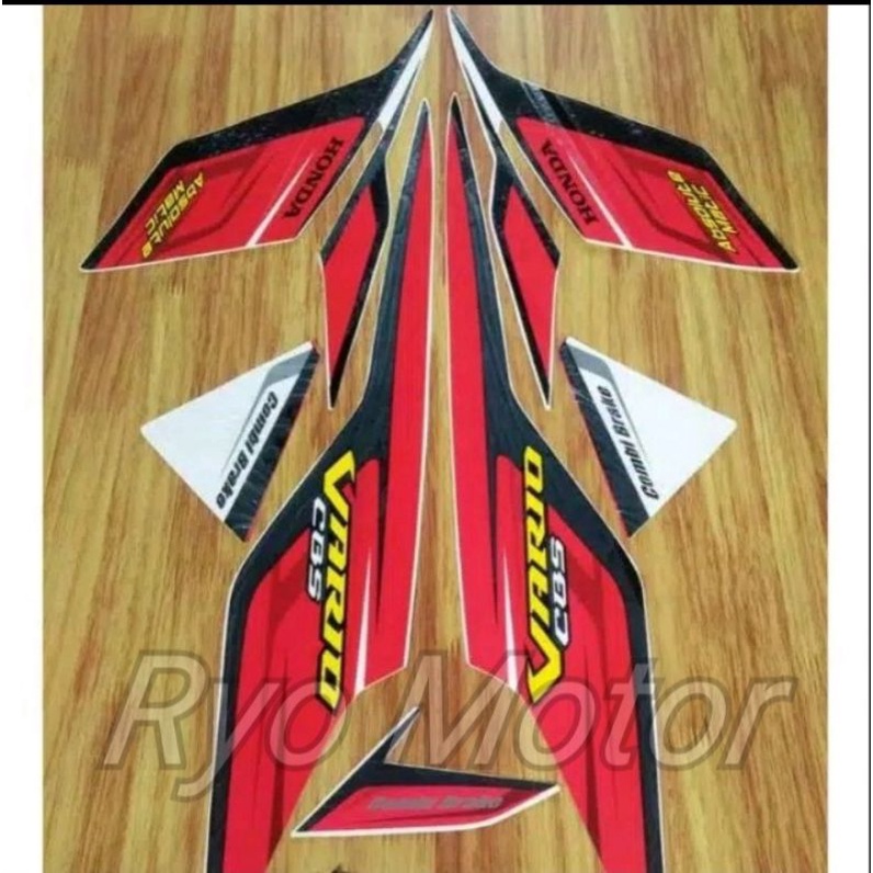 Striping Honda Vario CBS 110 karbu 2009 Stiker body standar