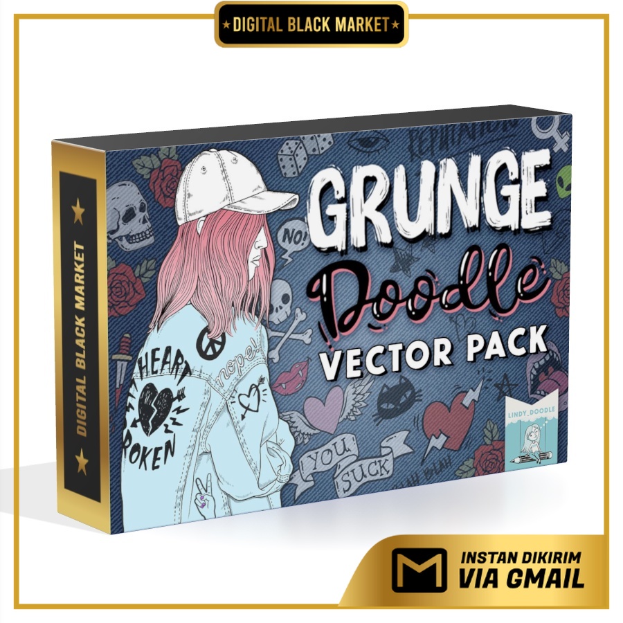 Grunge Graffiti Doodles Vector Pack - Photoshop &amp; Illustrator