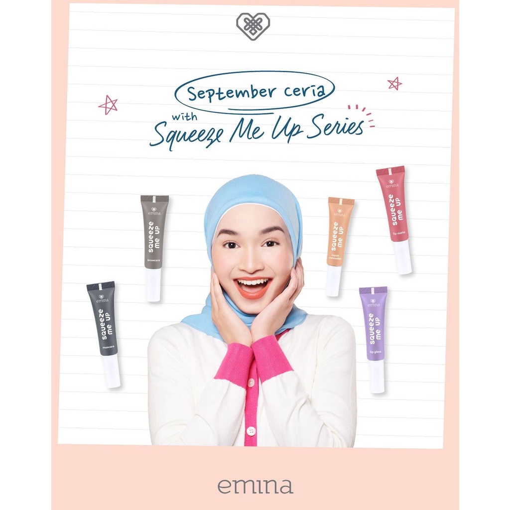 `ღ´ PHINKL `ღ´ ╰☆☆ 𝔢мιℕά ☆☆╮ Emina Squeeze Me Up Mascara anti luntur waterproof bulu mata lentik tebal fiber