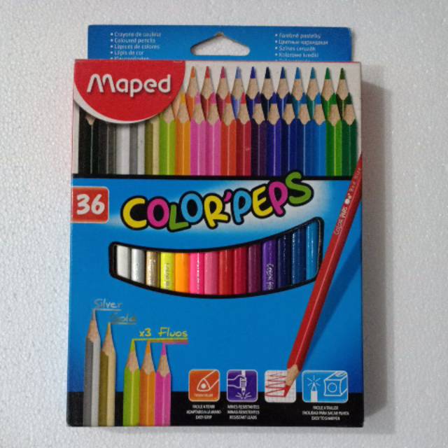 

Pensil Warna Maped ColorPeps 36 Warna