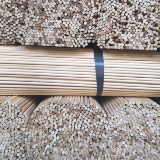 dowel kayu / dowel kayu ramin / stik bulat 8mm panjang 80cm