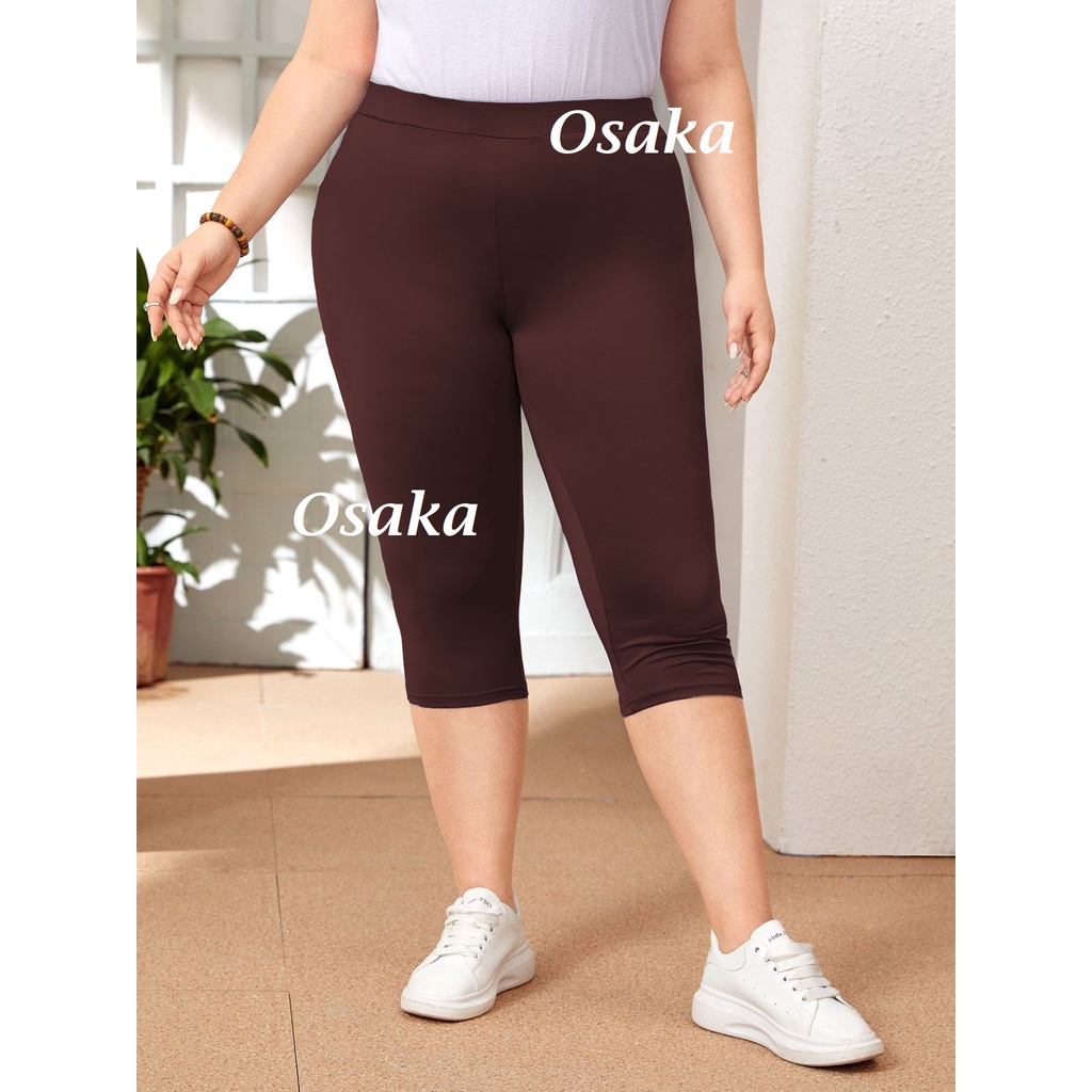 Celana Pendek Legging  3/4 short setrit untuk Wanita bahan ADEM Super Stretch leging lejing leggings Strit senam Celamis shot sot dalaman olahraga lari berenang STD JUMBO