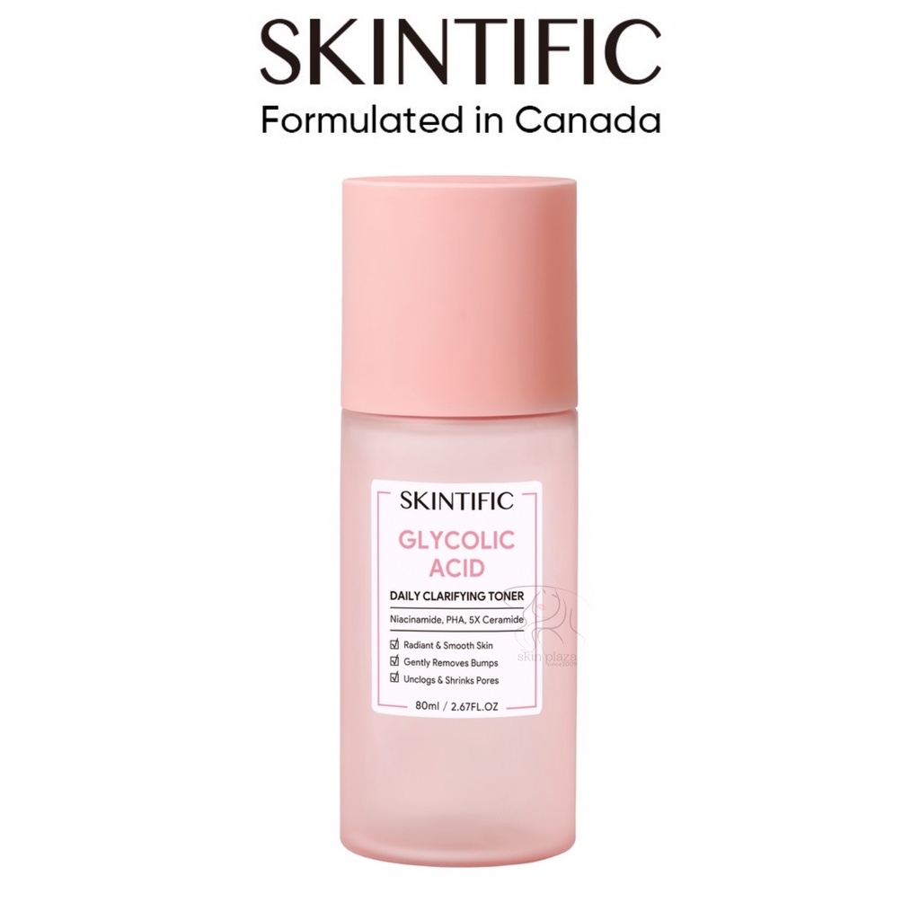 SKINTIFIC Glycolic Acid Daily Clarifying Toner 80ml BPOM