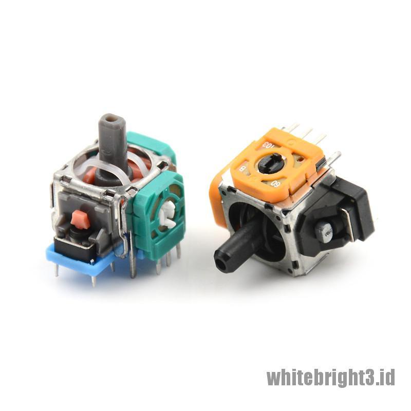 &lt; White3 &gt; 5Pcs Sensor Analog Joystick Rocker 3D 3 Pin Untuk PS4 Pro