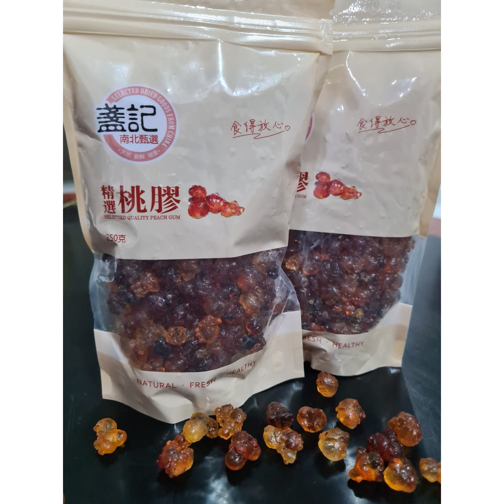 

PREMIUM PEACH GUM NATURAL | RESIN GETAH PERSIK COLLAGEN 250 gr