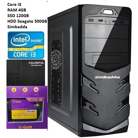 Paket PC Core i3 With SSD New