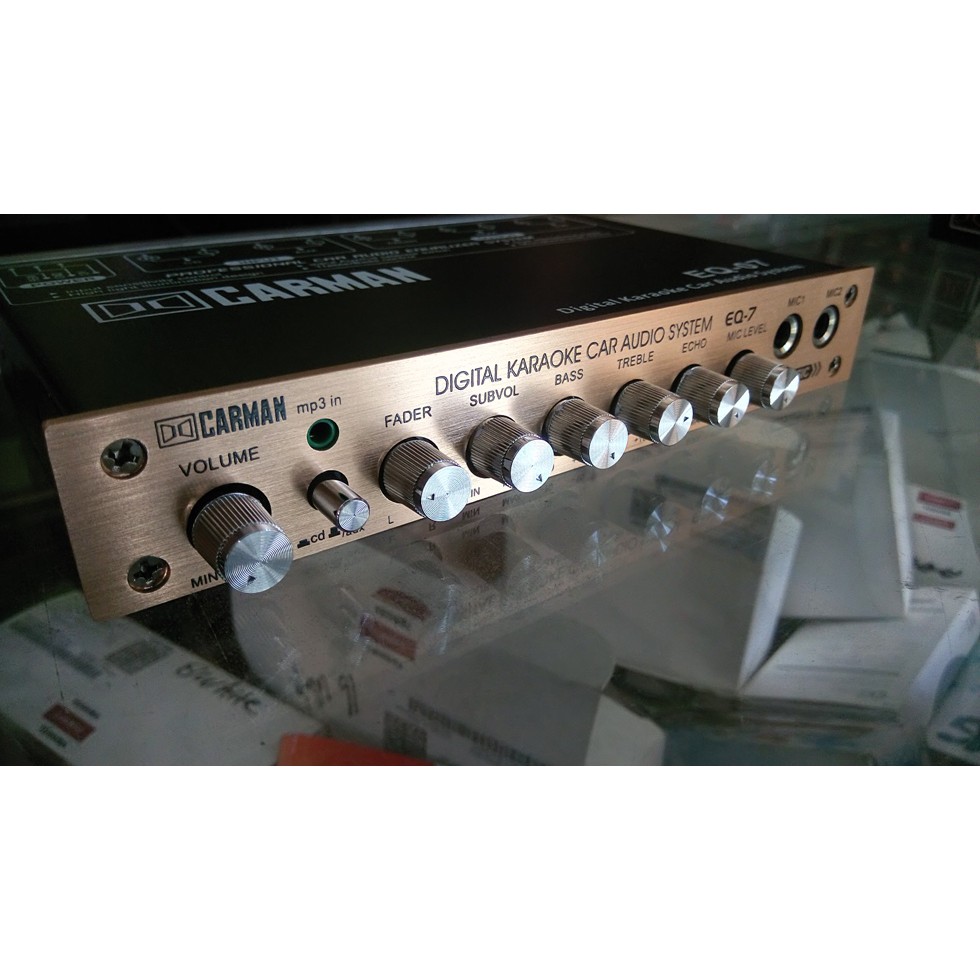 EQUALIZER/pre amp CARMAN MOBIL 2MIC KARAOKE