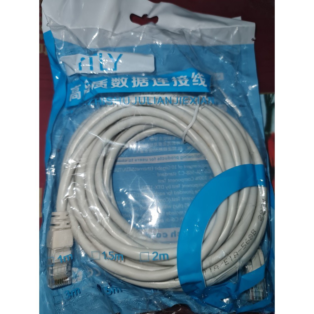 KABEL LAN UTP CAT 6 5M 5 METER Siap Pakai