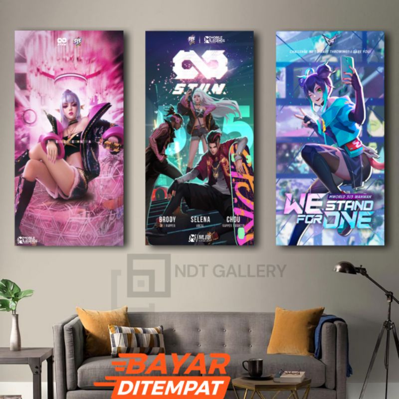 NDT[15x30] Hiasan Dinding Mobile Legends Skin 515 Stun Pajangan Game ML WallDecor Mobile Legends