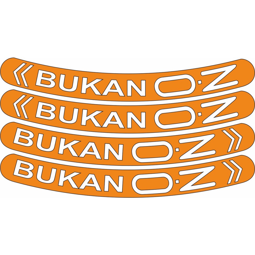 Stiker Bukan OZ Bahan Asahi Replektor Cutting Sticker Variasi