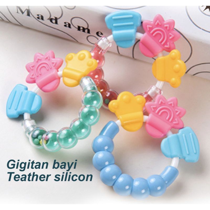 teether bayi / gigitan bayi / mainan genggam bayi