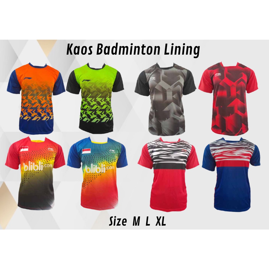 KLO2 Baju Badminton baju Bulutangkis kaos badminton Jersey badminton Jersey Bulutangkis Linning