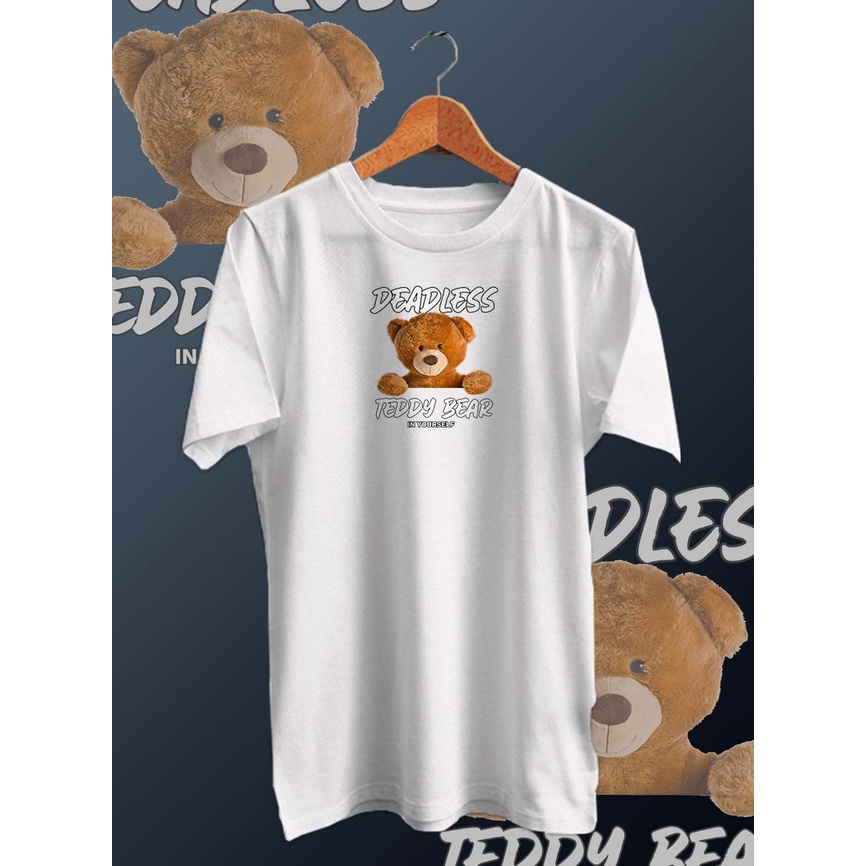 BAJU KAOS PRIA DISTRO DIGITAL PRINT BEAR DEADLESS