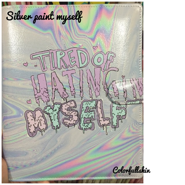 

silver paint myself