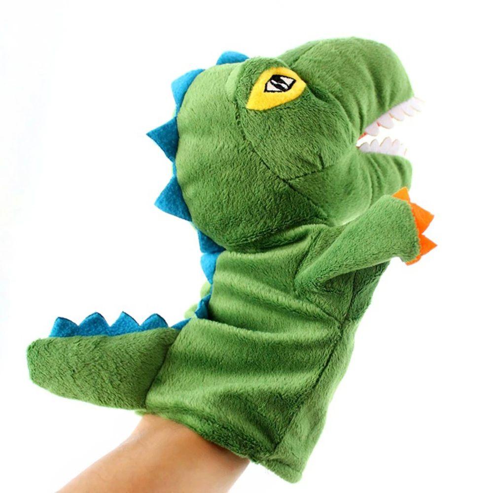 Lanfy Animal Puppet Kawaii Soft Toy Boneka Binatang Dinosaurus Boneka Mainan Bear Shark Tangan Jari Wayang