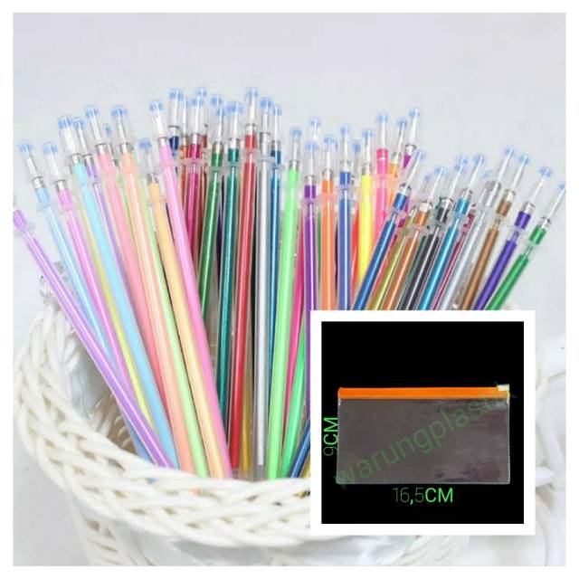 

Reefil Pen Gell 48 warna dengan dompet