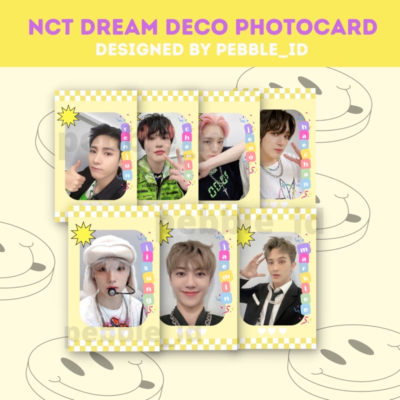 [PEBBLE_ID] NCT DREAM DECO PHOTOCARD SET