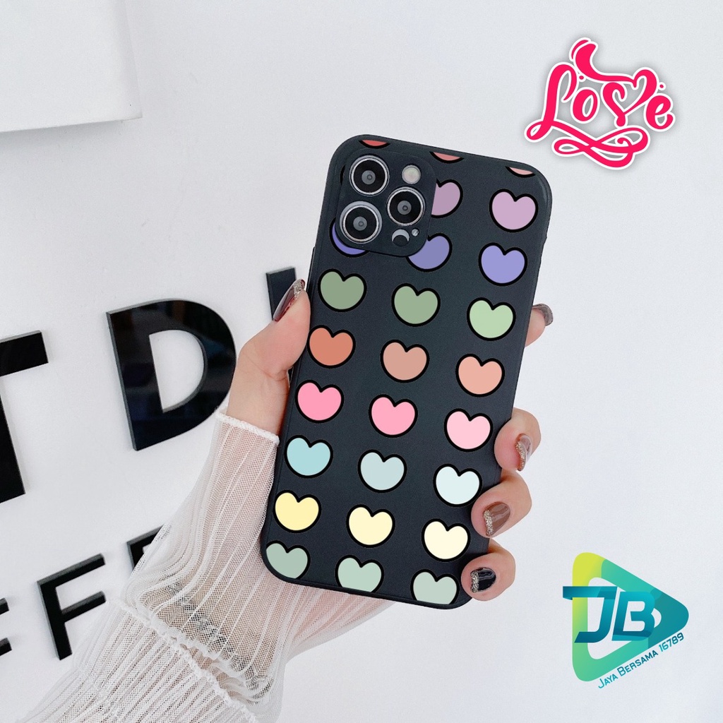 CASE CASING SOFTCASE SILIKON MACARON PELINDUNG KAMERA LOVE OPPO VIVO SAMSUNG XIAOMI REALME IPHONE ALL TYPE JB5287