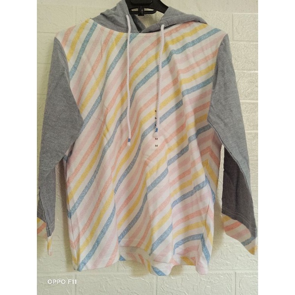 OBRAL SALE blouse hoodie nevada denim wanita remaja baju stripe brand matahari murah branded