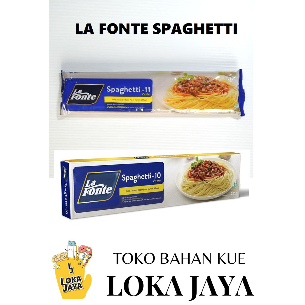 

LA FONTE SPAGHETI NO 10 225 GR & 11 450 GR