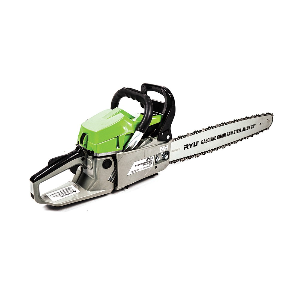 Ryu Gasoline Chain Saw Steel Alloy 22" Laser Tip - Mesin Potong Kayu - Senso
