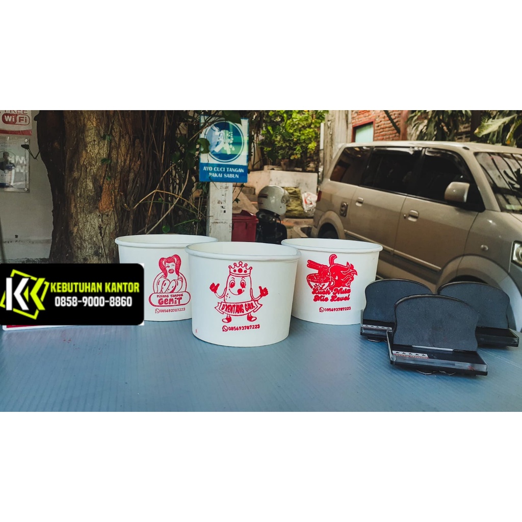 

Jual Stempel Sablon Paper bowl Sablon Stempel Mangkuk Kertas RiceBowl