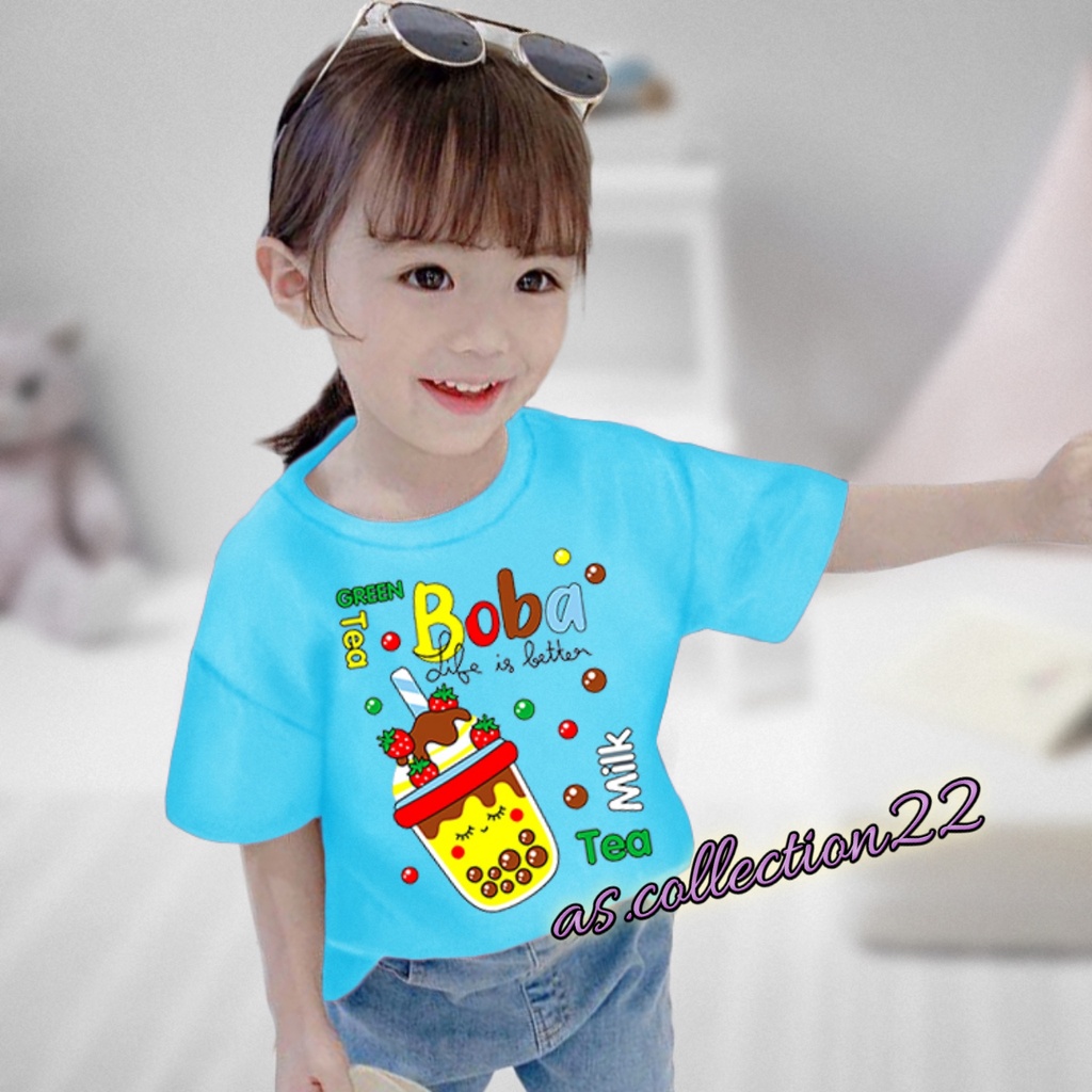 KAOS ANAK BOBA TEA 1-10 TAHUN