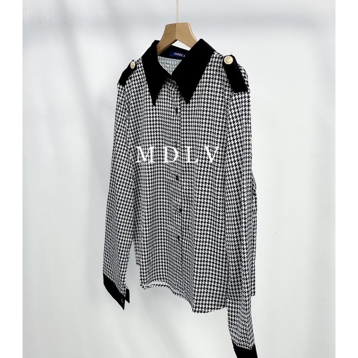 MDLV ~ 2150# Adora Shoulder Strap Shirt Kemeja Premium Kemeja Korea Look Import Fashion Import