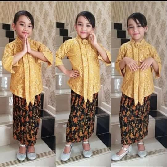 Setelan Kebaya Brokat Floy Anak Terbaruu