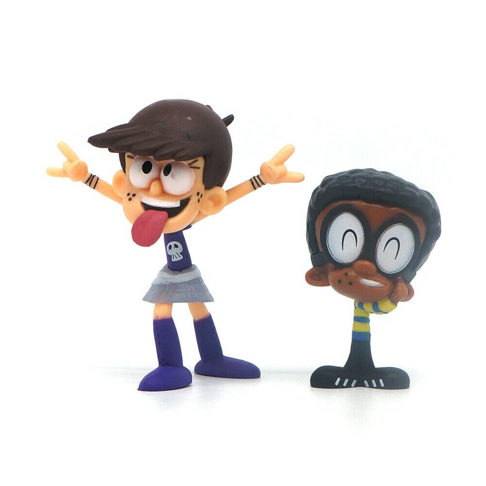 【Hot!!】The Loud House Action Figure Cake Topper Toy Lincoln Leni Luna Clyde Lori Lily