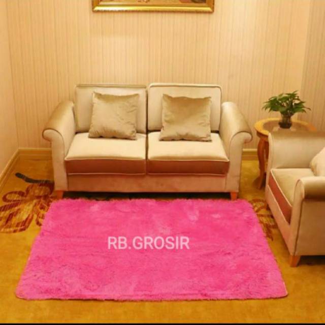 Kasur Karpet 150x100 Bulu Polos Bahan Rasfur boneka lembut 