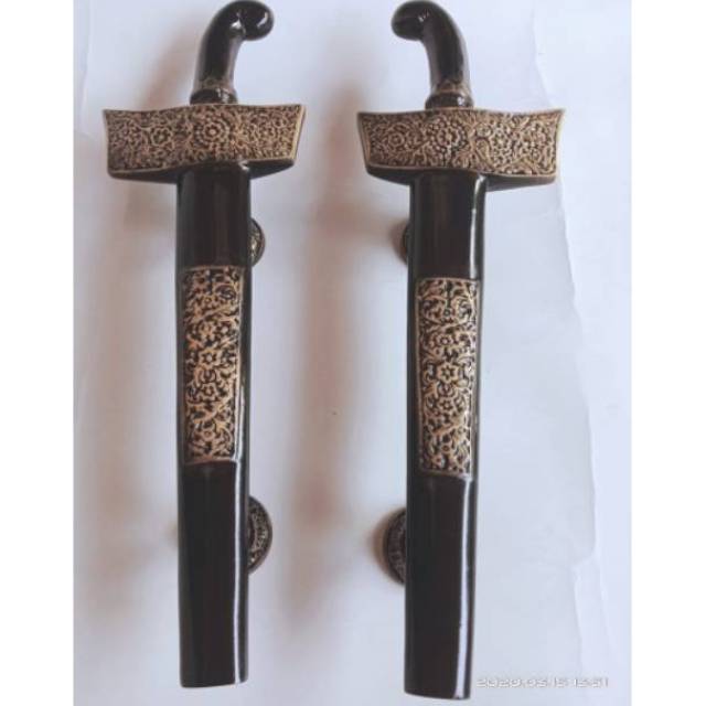 ASLI - HANDLE PINTU RUMAH ANTIK - GAGANG PINTU RUMAH KERIS