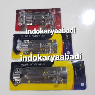  GRENDEL  SLOT PINTU  STAINLESS  STEEL  304 ASLI BABET 