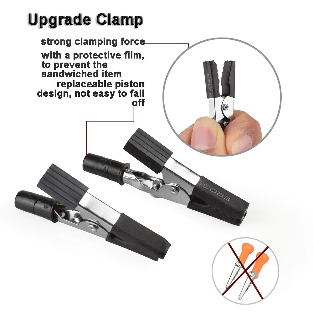Helping Hand Alat Pegangan Solder with Kaca Pembesar LED - SN5 - Black