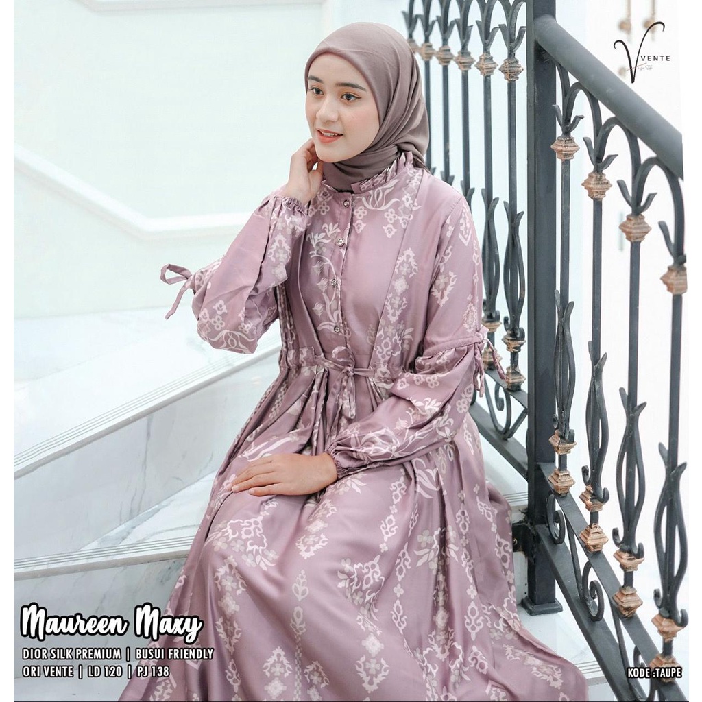 [ORI VENTE DAILY] MAUREEN MAXY DRESS MUSLIM DIOR SILK PREMIUM