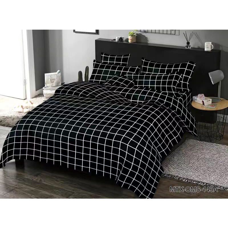 SPREI AESTHETIC MOTIF KOTAK / SEPREI KOTAK ALA KOREA INCLUDE SARBAN