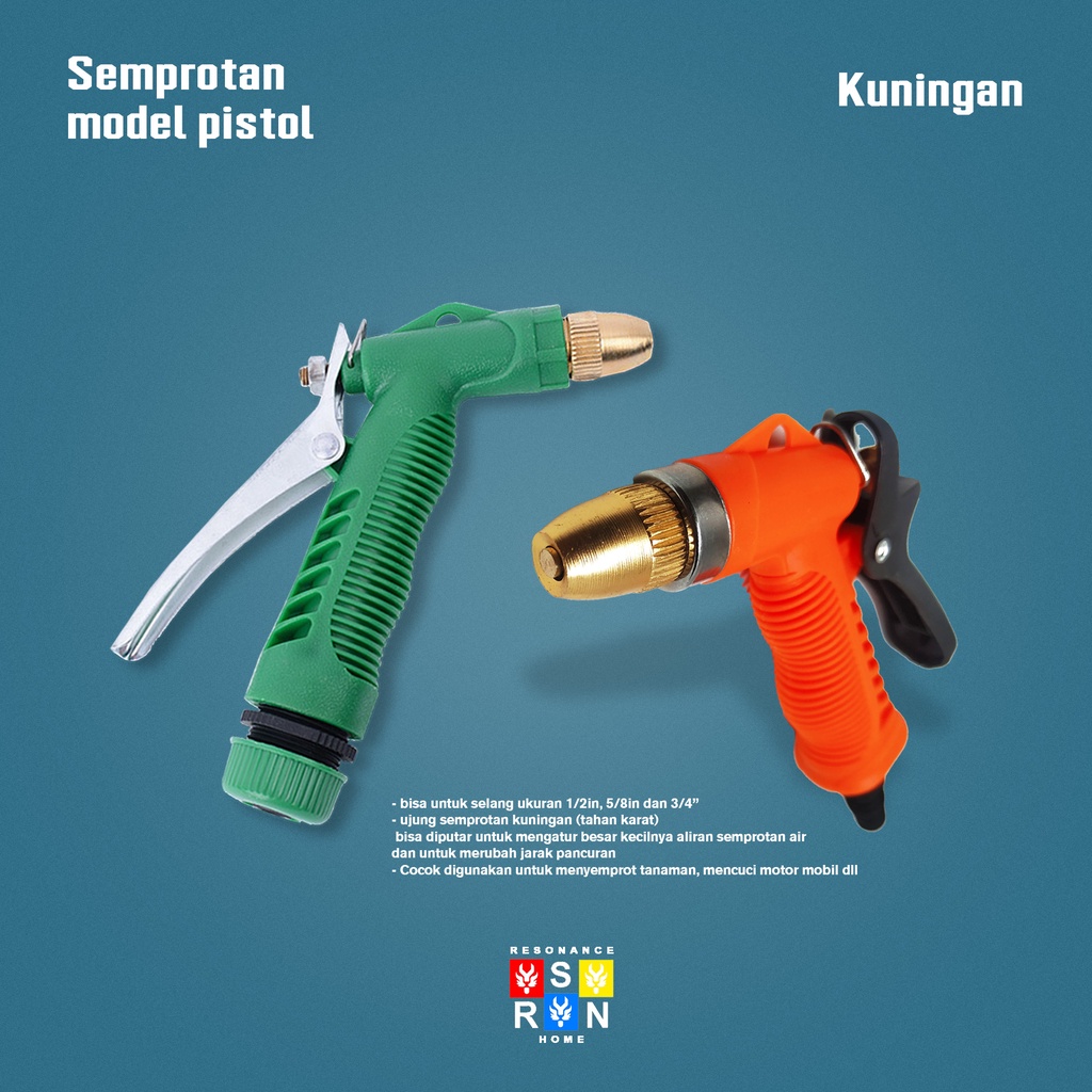 Semprotan Air Model Pistol | Kepala Semprotan Jet Spray / WATERGUN / Alat Cuci Mobil Motor